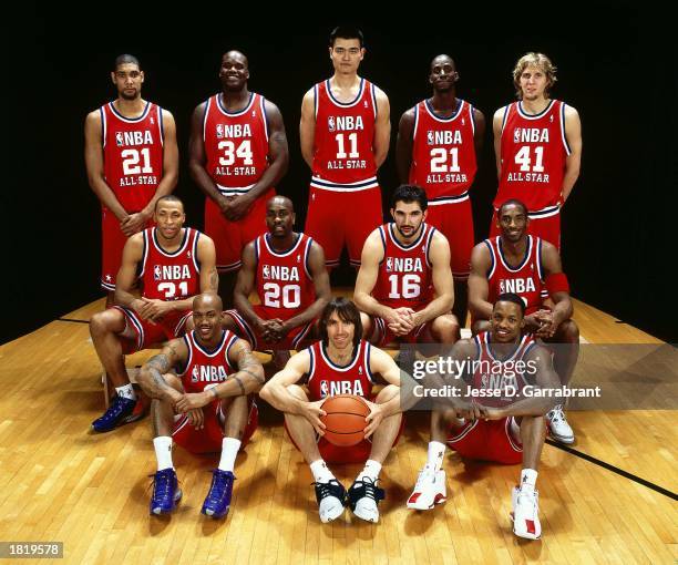 Western Conference All-Stars Tim Duncan, Shaquille O'Neal#34, Yao Ming, Kevin Garnett, Dirk Nowitzki Shawn Marion, Gary Payton, Predrag Stojakovic,...