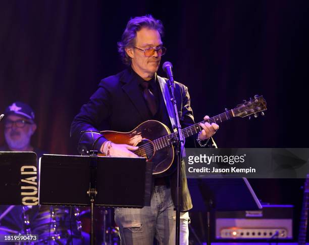 Andy Tubman performs during the Keith Gattis Tribute Show at Brooklyn Bowl Nashville on November 28, 2023 in Nashville, Tennessee.