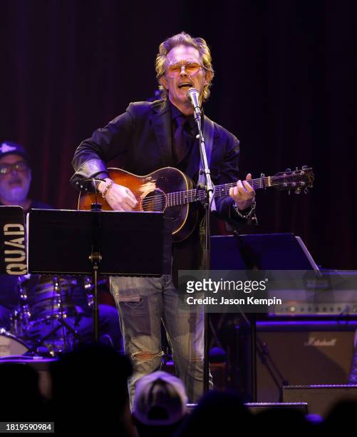 Andy Tubman performs during the Keith Gattis Tribute Show at Brooklyn Bowl Nashville on November 28, 2023 in Nashville, Tennessee.