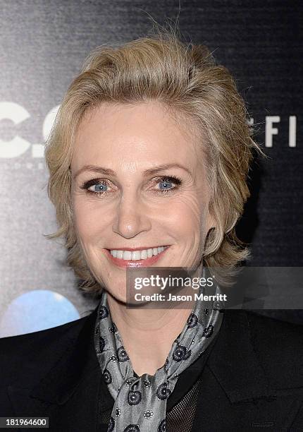 Actress Jane Lynch attends the premiere of The Film Arcade's "A.C.O.D." at the Landmark Theater on September 26, 2013 in Los Angeles, California.