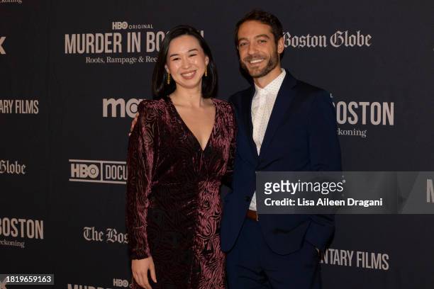 Associate Producer Rebecca Kuo and Producer Jake Rogal attend the Boston screening of "Murder In Boston: Roots, Rampage & Reckoning" at the Museum of...