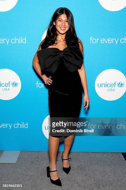Emiko Dunn attends the 2023 UNICEF Gala at Cipriani Wall Street on November 28, 2023 in New York City.