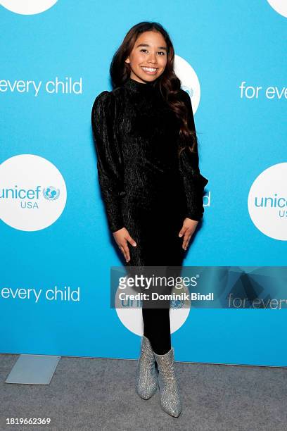 Arwen Monzon-Sanders attends the 2023 UNICEF Gala at Cipriani Wall Street on November 28, 2023 in New York City.