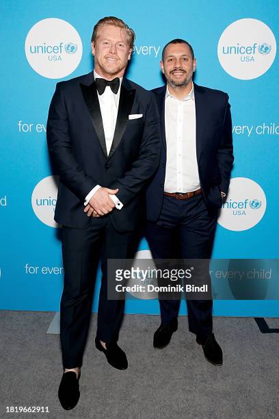 Lisle Richards and Mathew Shurka attend the 2023 UNICEF Gala at Cipriani Wall Street on November 28, 2023 in New York City.