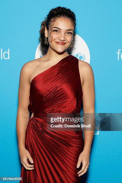 Laurie Hernandez attends the 2023 UNICEF Gala at Cipriani Wall Street on November 28, 2023 in New York City.