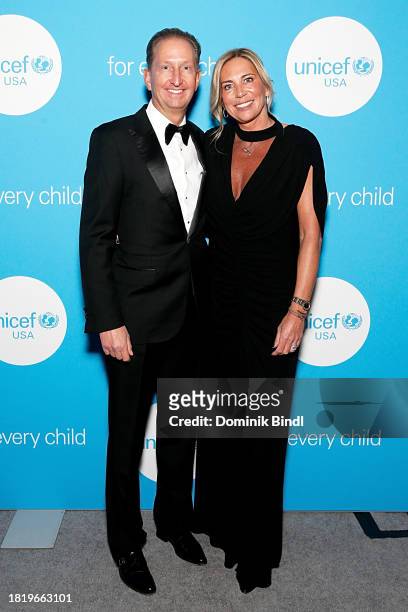 Ewout Steenbergen and Marjolein Steenbergen attend the 2023 UNICEF Gala at Cipriani Wall Street on November 28, 2023 in New York City.