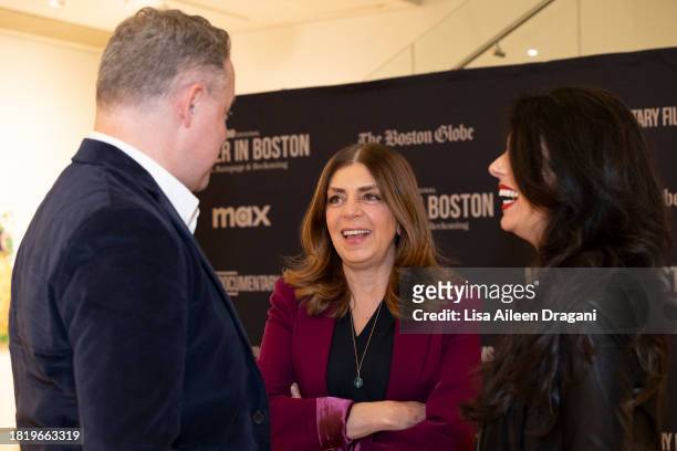 Nancy Abraham attends the Boston screening of "Murder In Boston: Roots, Rampage & Reckoning" at the Museum of Fine Arts Boston on November 28, 2023...