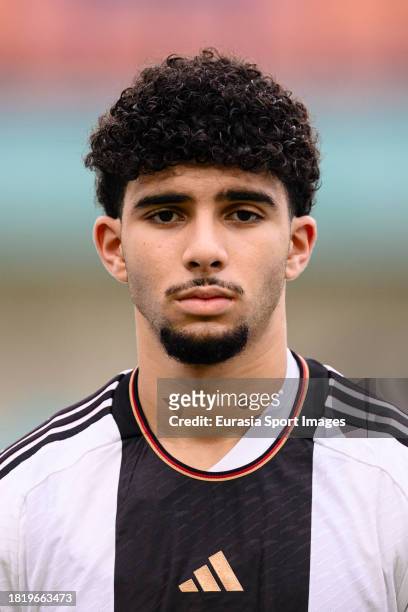 Fayssal Harchaoui of Germany getting into the field during FIFA U-17 World Cup Round of 16 match between Germany and USA at Si Jalak Harupat Stadium...
