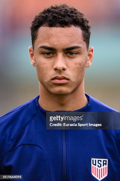 Peyton Miller of United States during FIFA U-17 World Cup Round of 16 match between Germany and USA at Si Jalak Harupat Stadium on November 21, 2023...