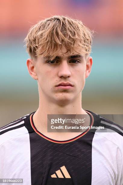 Maximilian Hennig of Germany during FIFA U-17 World Cup Round of 16 match between Germany and USA at Si Jalak Harupat Stadium on November 21, 2023 in...