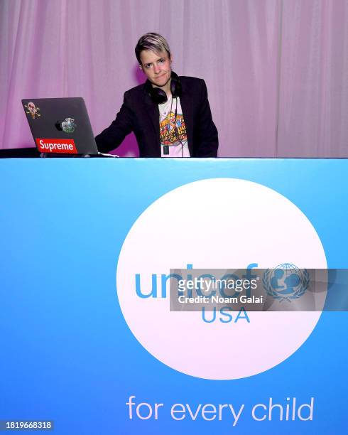 Samantha Ronson performs during The UNICEF Gala at Cipriani Wall St. On November 28, 2023 in New York City.