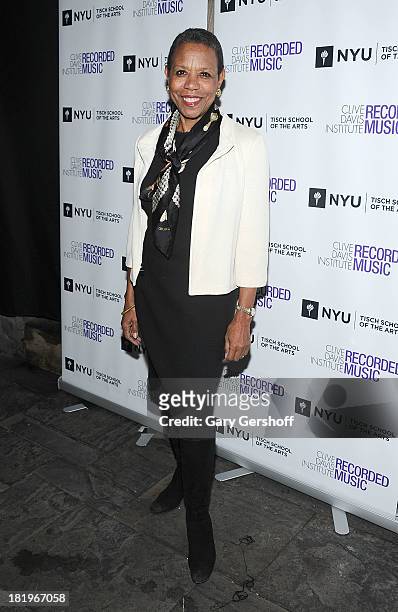 Dean, Tisch School of the Arts, Mary Schmidt Campbell attends the Clive Davis Institute Of Recorded Music 10th Anniversary Party at Gallow Green at...