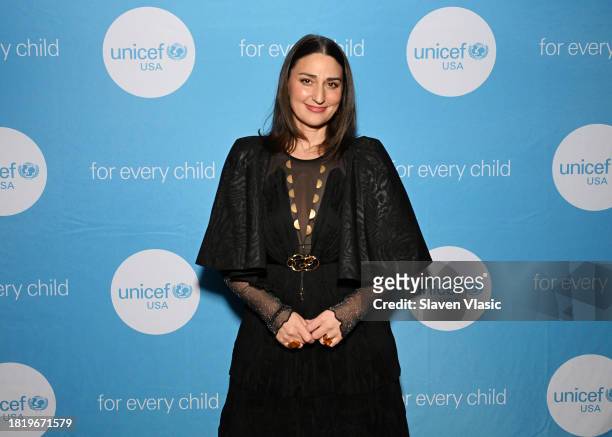 Sara Bareilles attends The UNICEF Gala at Cipriani Wall St. On November 28, 2023 in New York City.