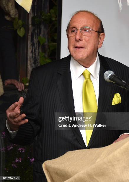 Clive Davis attends the Clive Davis Institute Of Recorded Music 10th Anniversary Party at Gallow Green at the McKittrick Hotel on September 26, 2013...