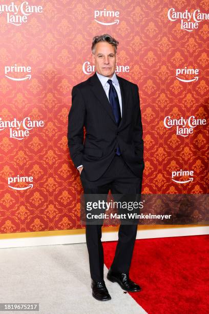 Adrian Pasdar attends the world premiere of Amazon Prime Video's "Candy Cane Lane" at Regency Village Theatre on November 28, 2023 in Los Angeles,...