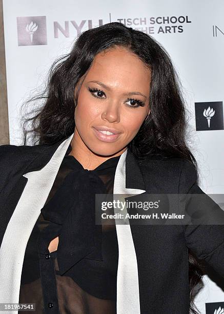 Elle Varner attends the Clive Davis Institute Of Recorded Music 10th Anniversary Party at Gallow Green at the McKittrick Hotel on September 26, 2013...