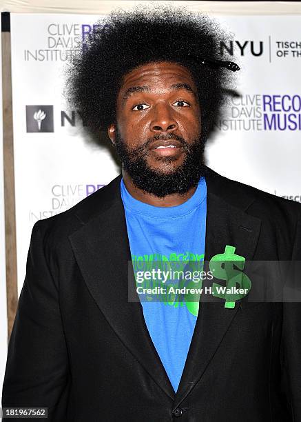 Questlove attends the Clive Davis Institute Of Recorded Music 10th Anniversary Party at Gallow Green at the McKittrick Hotel on September 26, 2013 in...