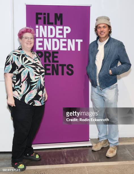 Jenn Wilson and Scott Ballew attend the Film Independent Presents special screening of "All That Is Sacred" at Film Independent HQ on November 28,...