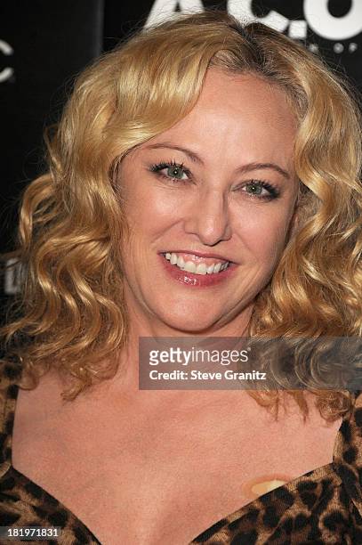Virginia Madsen arrives at the "A.C.O.D." - Los Angeles Premiere at the Landmark Theater on September 26, 2013 in Los Angeles, California.