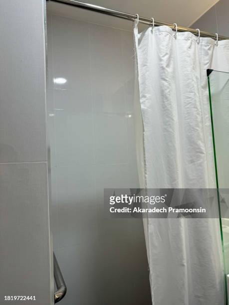 bathroom curtains - bathroom ceiling stock pictures, royalty-free photos & images