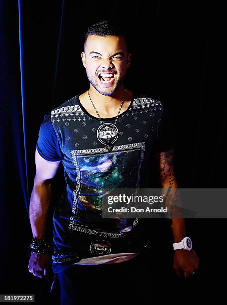 Guy Sebastian poses prior to the Nickelodeon Slimefest 2013 matinee show at Sydney Olympic Park Sports Centre on September 27, 2013 in Sydney,...