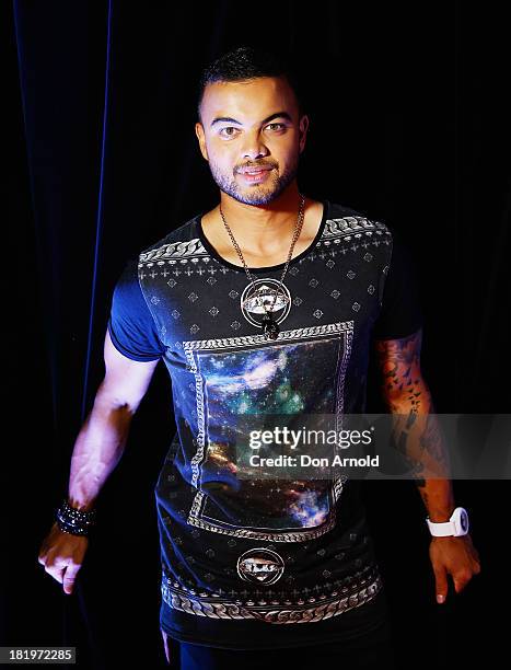 Guy Sebastian poses prior to the Nickelodeon Slimefest 2013 matinee show at Sydney Olympic Park Sports Centre on September 27, 2013 in Sydney,...