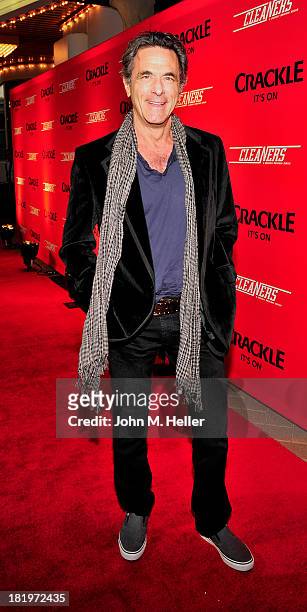Actor Robin Thomas attends the premiere of Crackle's new original digital series "Cleaners" at the Cary Grant Theater on the Sony Pictures Studio lot...