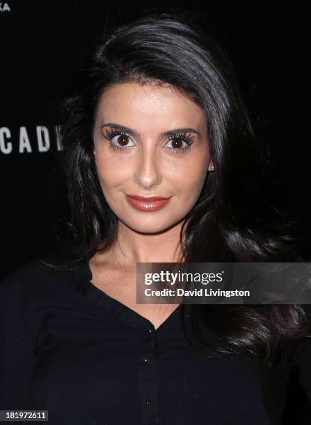 Actress Mikaela Hoover attends the premiere of the Film Arcade's "A.C.O.D." at the Landmark Theater on September 26, 2013 in Los Angeles, California.