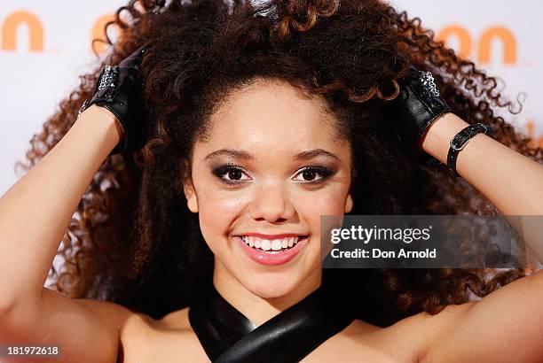 Jada Grace poses prior to the Nickelodeon Slimefest 2013 matinee show at Sydney Olympic Park Sports Centre on September 27, 2013 in Sydney, Australia.