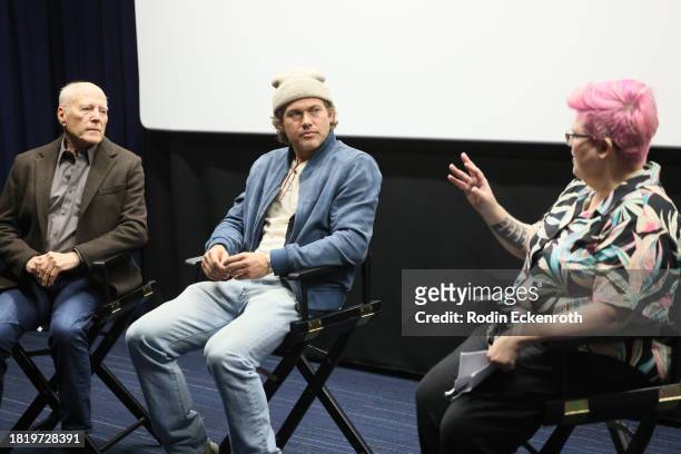 Frank Marshall, Scott Ballew, and Jenn Wilson speak at the Film Independent Presents special screening of "All That Is Sacred" at Film Independent HQ...