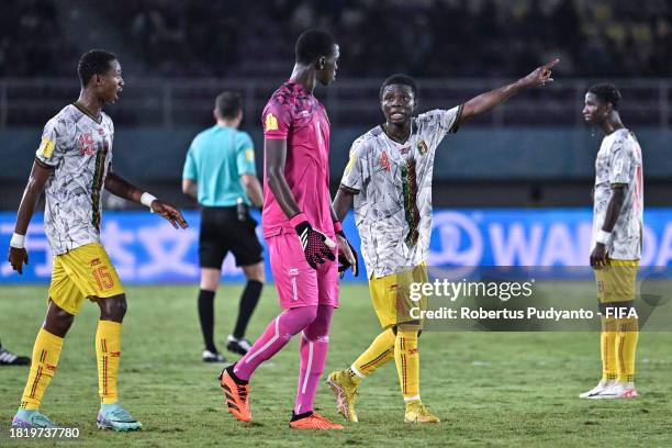 Souleymane Sanogo of Mali reacts during the FIFA U-17 World Cup Semi Final match between France and Mali at Manahan Stadium on November 28, 2023 in...