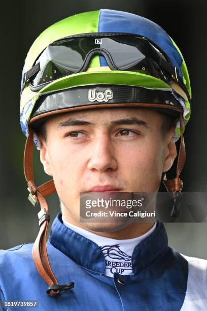 Dylan Browne McMonagle is seen during Melbourne Racing at Sandown Lakeside on November 29, 2023 in Melbourne, Australia.