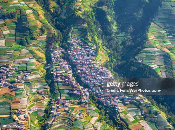 nepal van java (dusun butuh), central java, indonesia - nepal drone stock pictures, royalty-free photos & images
