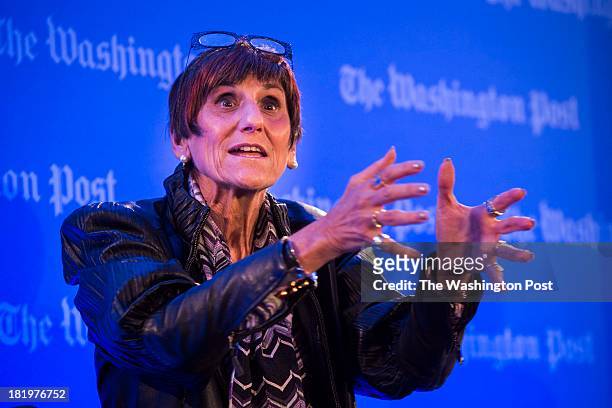 Representative Rosa DeLauro, at the The Washington Post via Getty Images Live Conference on Childhood Obesity in Washington, DC on September 20, 2013.