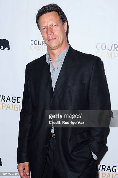 Actor Gavin Hood attends the 3rd Annual Spirit of Courage Awards at The Page Museum on September 26, 2013 in Los Angeles, California.