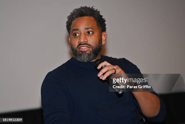 Film Producer Jermaine Johnson attends the African American Film Critics Association special screening of "American Fiction" at AMC Madison Yards 8...