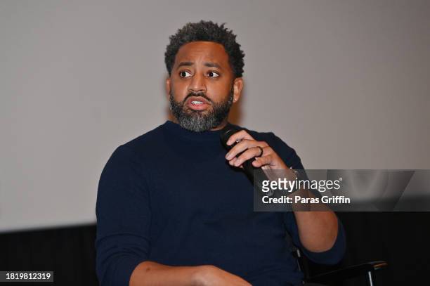 Film Producer Jermaine Johnson attends the African American Film Critics Association special screening of "American Fiction" at AMC Madison Yards 8...