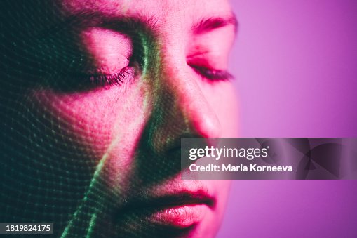 Biometric identification. Metaverse Technology concepts. Biometric identification. Metaverse Technology concepts.