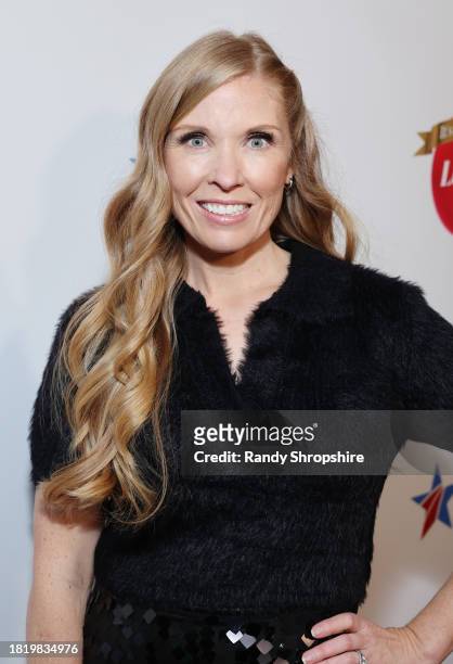 Allison McGurk attends a Holiday Celebration with the Stars of "It's A Wonderful Lifetime", joining together to honor military spouses with Blue Star...