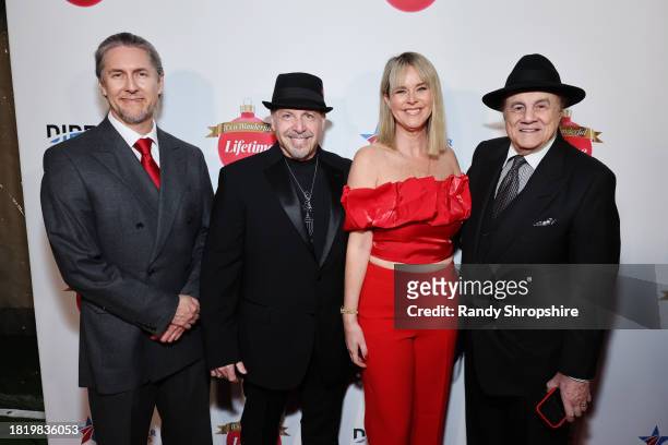 Robert Endara, Ed Polgardy, Christie Will Wolf and Larry Thompson attend a Holiday Celebration with the Stars of "It's A Wonderful Lifetime", joining...