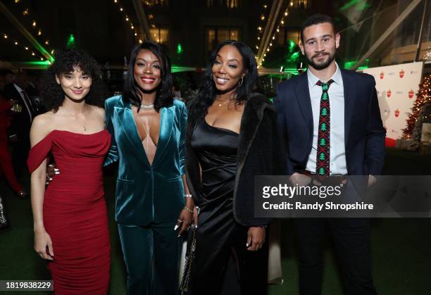 Jasmine Aivaliotis, Ciarra Carter and Doug Rogers attend Holiday Celebration With The Stars Of It's A Wonderful Lifetime, Joining Together To Honor...