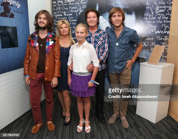 Musician John Fogerty with his wife, Julie Lebiedzinski, and children, Tyler Fogerty, Shane Fogerty, and Kelsy Cameron Fogerty attend the 'John...