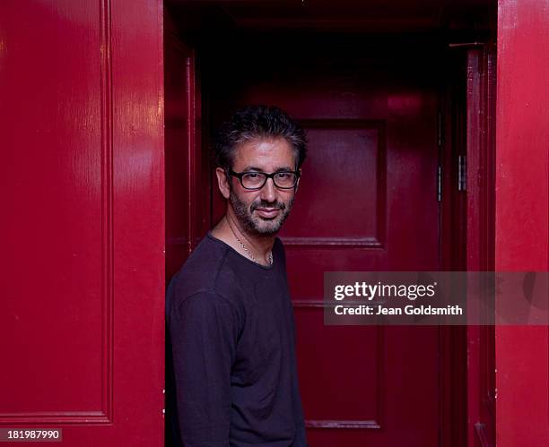 Comedian, writer and broadcaster David Baddiel is photographed for the Independent on July 8, 2013 in London, England.