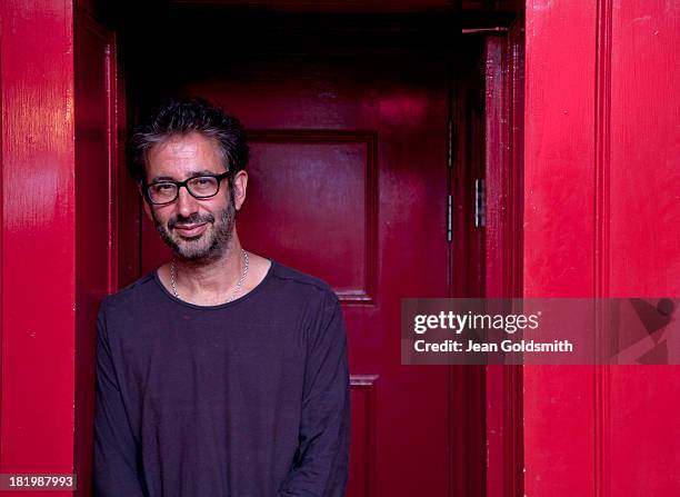 Comedian, writer and broadcaster David Baddiel is photographed for the Independent on July 8, 2013 in London, England.