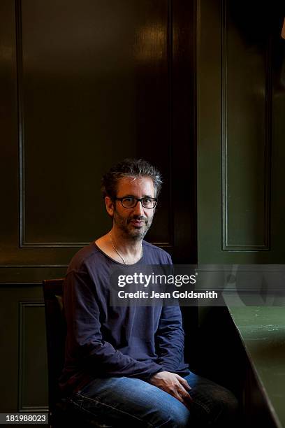 Comedian, writer and broadcaster David Baddiel is photographed for the Independent on July 8, 2013 in London, England.