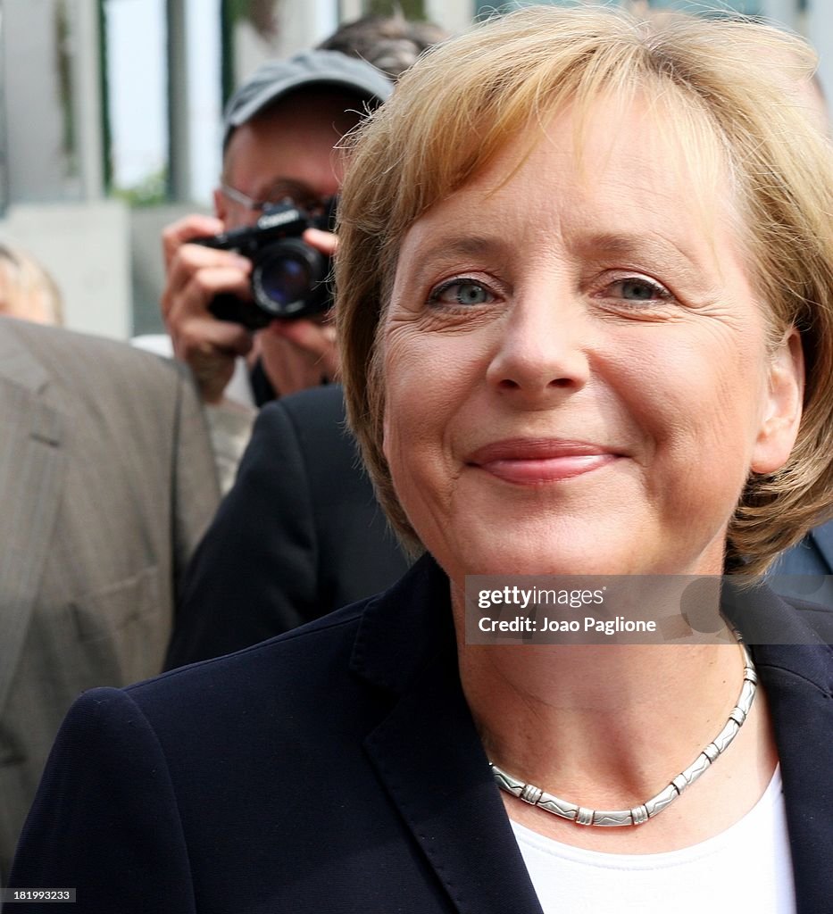 Angela Merkel is Smiling