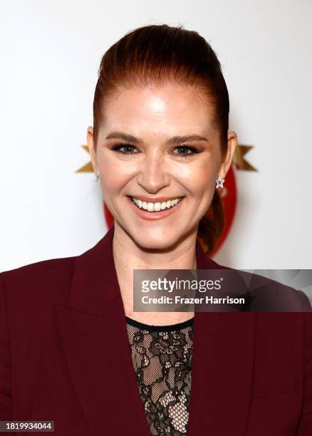 Sarah Drew attends Stars From "It's A Wonderful Lifetime" Honor Blue Star Families Military Spouses, Who Will Receive The Gift Of A Lifetime at The...