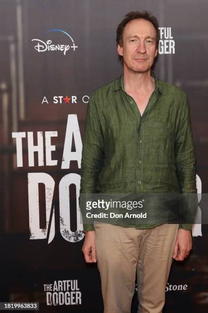 David Thewlis attends the Sydney premiere of "The Artful Dodger" on November 29, 2023 in Sydney, Australia.