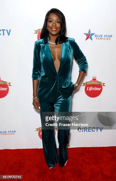 Ciarra Carter attends Stars From "It's A Wonderful Lifetime" Honor Blue Star Families Military Spouses, Who Will Receive The Gift Of A Lifetime at...