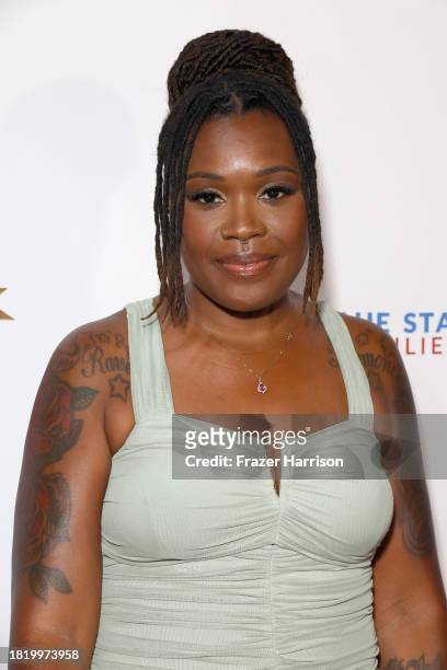 Raven Fry attends Stars From "It's A Wonderful Lifetime" Honor Blue Star Families Military Spouses, Who Will Receive The Gift Of A Lifetime at The...